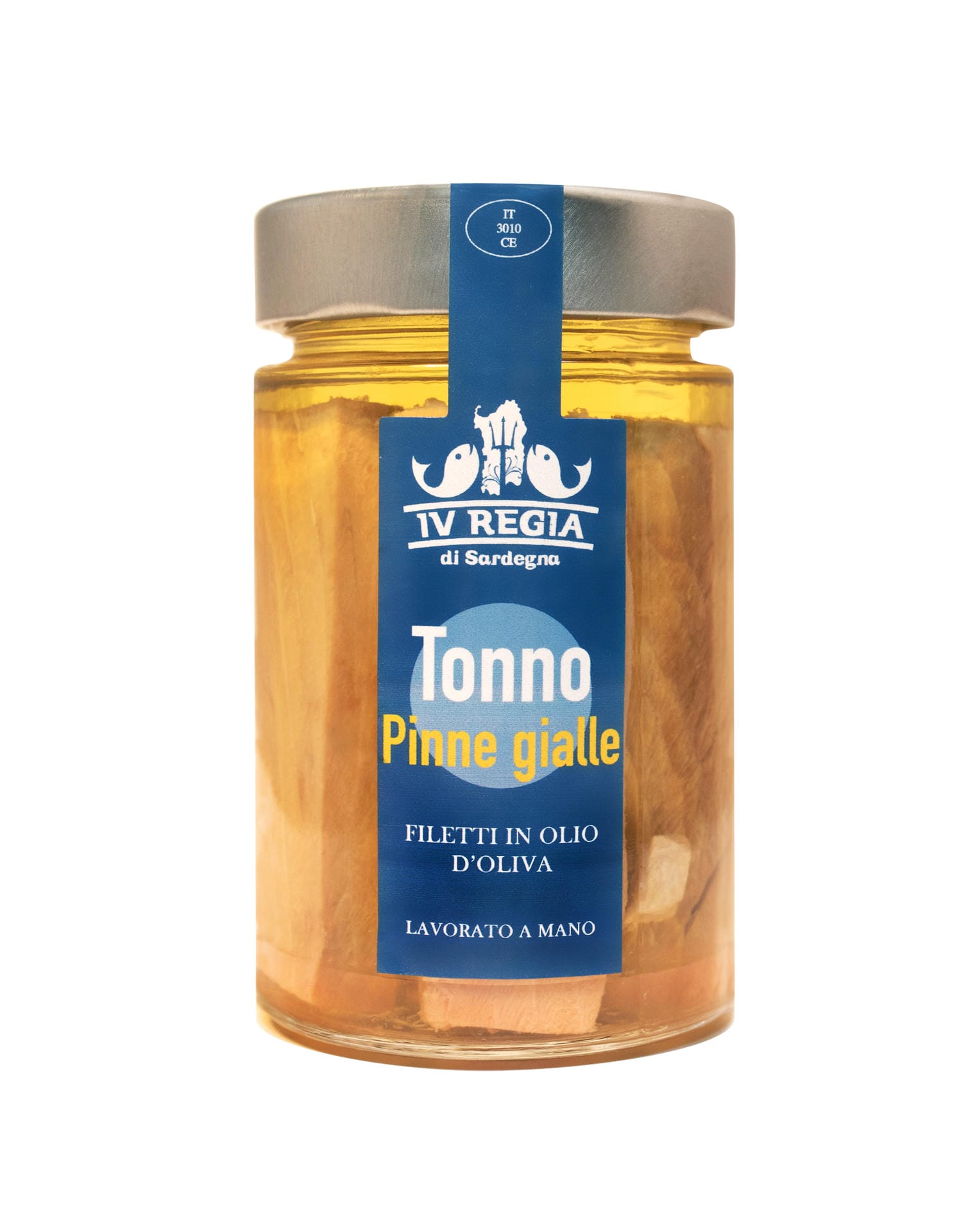 Filetti di tonno pinne gialle in olio d'oliva - Vaso vetro IV Regia