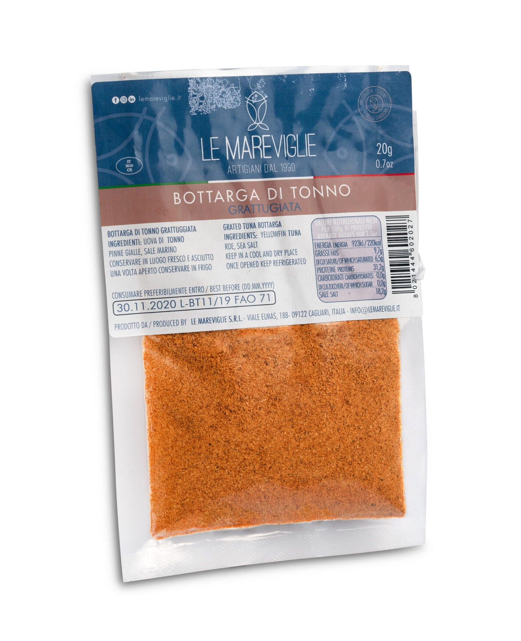Bottarga di Tonno macinata - Busta